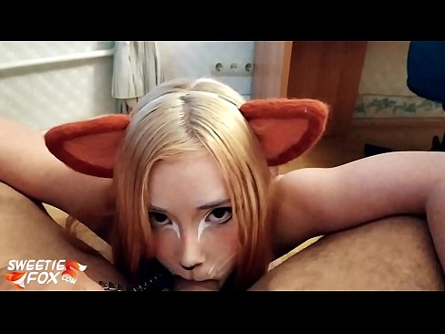 ❤️ E folo e Kitsune le titi ma le cum i lona gutu ❤ Fa'afeusuaiga ﹏